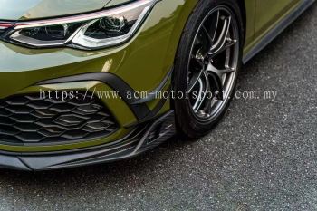 VOLKSWAGEN GOLF GTI MK8 FRONT CANARD (DRY CARBON)