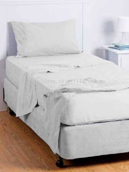 Ck Hostel Type Single Bedsheet Set (White)