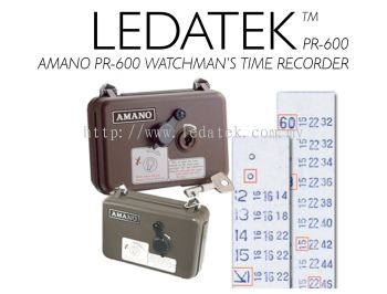 AMANO PR-600 WATCHMAN'S TIME RECORDER