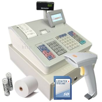 [Premium Plus] SHARP XEA 307 CASHIER + BARCODE SCANNER