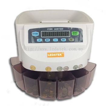 LEDATEK LC-550-WH Coin Sorter / Coin Counter