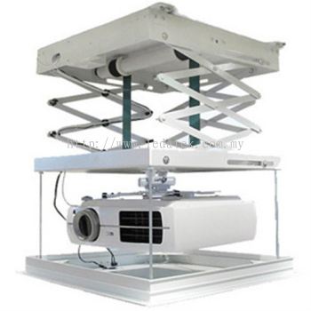 LEDATEK PB-1000 Wireless Projector Lift / Hanger / Bracket (1 Meter, White)