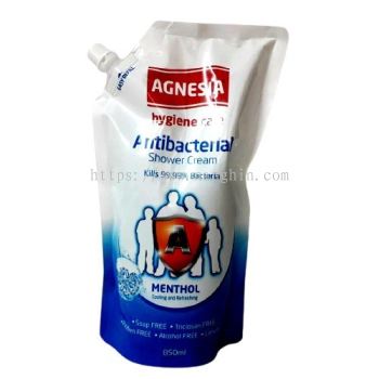 AGNESIA HYGIENE CARE ANTIBACTERIAL SHOWER CREAM (MENTHOL) 850ML