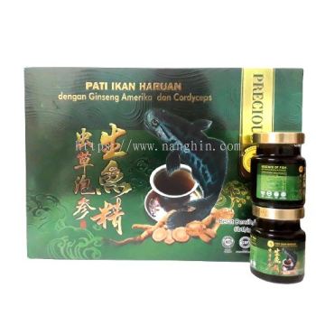 PATI IKAN HARUAN DENGAN GINSENG AMERIKA & CORDYCEPS