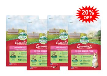 Oxbow Essentials Young Rabbit Food (10lb) x 4