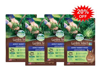 Oxbow Garden Select Adult Rabbit Food (8lb) x 4 - Beh & Yo Trading Sdn Bhd