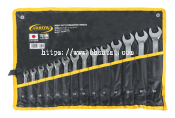 14 Piece Combination Wrench Set (Full Polished)