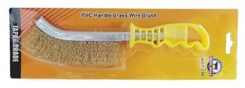 Plastic Handle Brass Wire Brush