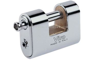 Panzer Chrome Brass Padlock