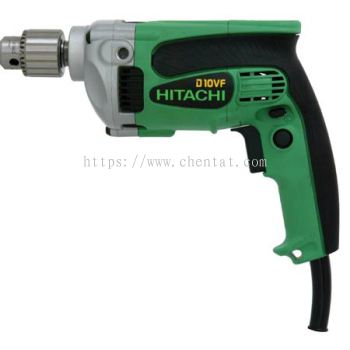 Hitachi - D10VF 3/8" 9-Amp Drill, EVS, Reversible