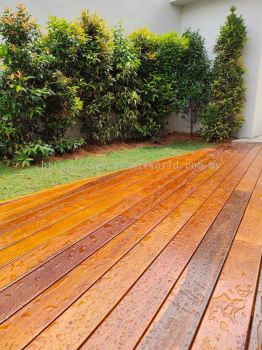 Chengal Decking Clear Coating