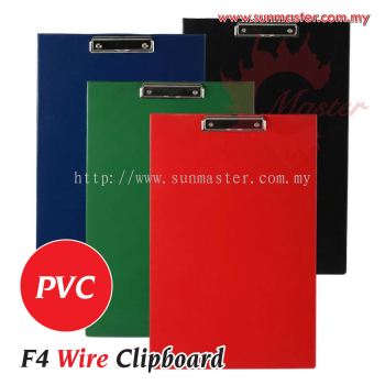 F4 PVC Wire Clipboard