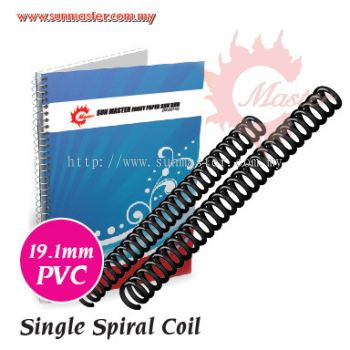 19.1mm PVC Spiral - Black (100s)