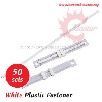 White Plastic Fastener (50s)