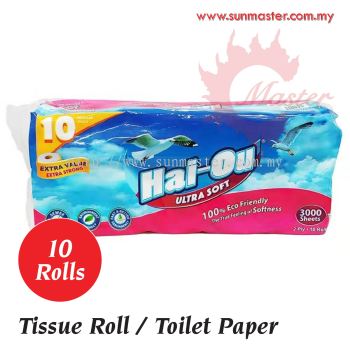 Tissue Roll 2ply x 300's (10r)