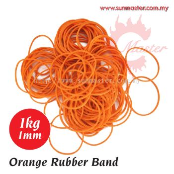 Orange 1mm Rubber Band