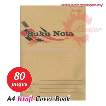 A4 Kraft Cover Buku Nota (80pages)