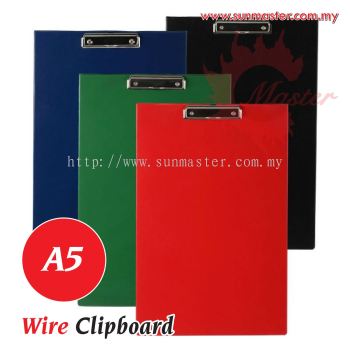 A5 PVC Wire Clipboard