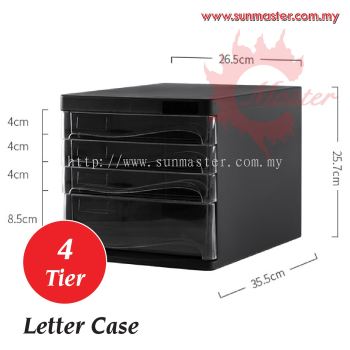 4 Tier Plastic Letter Case