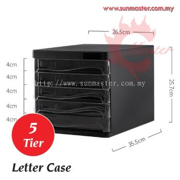 5 Tier Plastic Letter Case