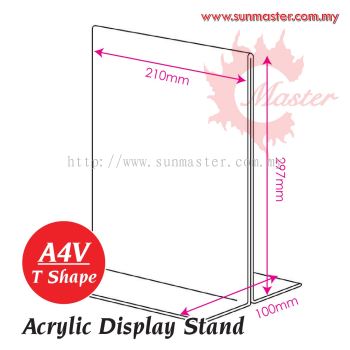 A4 T Shape Acrylic Display Stand (Vertical)