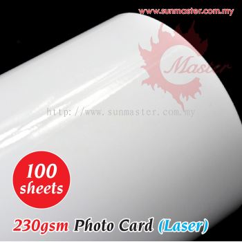 230gsm Photo Glossy Card (100s) - Laser