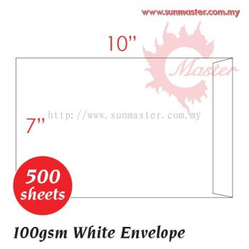 7" x 10" White Envelope