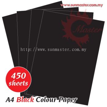 A4 Colour Paper - Black