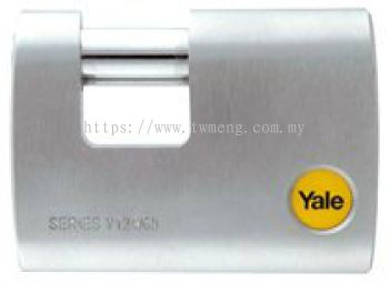 Y124/60/110 - Yale Silver Series Outdoor Brass / Satin Straight Shackle Padlock (Baron Shackle) 60mm