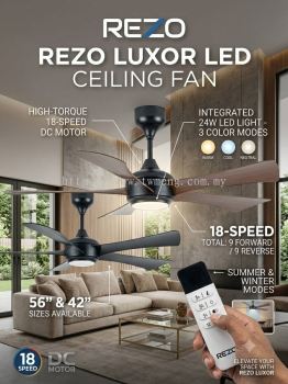 REZO LUXOR LED CEILING FAN