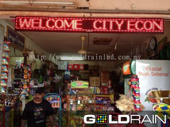 One Color LED Signboard Sample - Area：Johor Bahru 