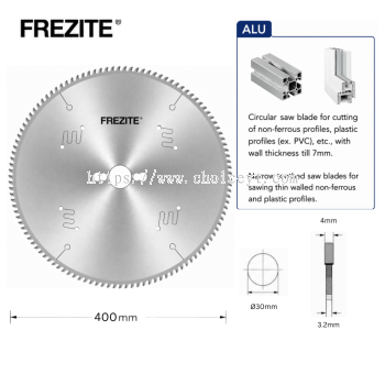 Frezite 16" X 4/3.2 X 30H X 120TPZ TCT SAW BLADE FOR ALUMINIUM
