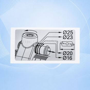 P/NO. 1619588 LABEL (VIRUTEX FC116U)