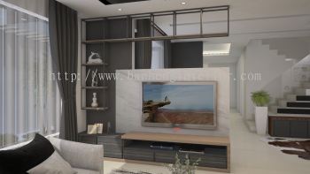 Living Area & TV Cabinet Design