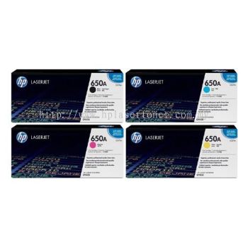 HP 650A ORIGINAL TONER CE270A CE271A CE272A CE273A HP650A