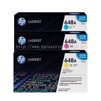 HP 648A ORIGINAL TONER CE261A CE263A CE262A HP648A