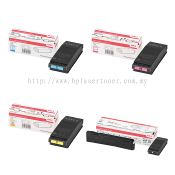 OKI C650 BLACK ORIGINAL TONER BCMY Printer Toner Cartridge Set - High-Quality