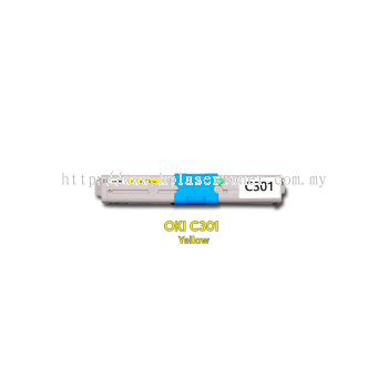 OKI C301 ORIGINAL TONER YELLOW Printer Toner Cartridge Set - High-Quality