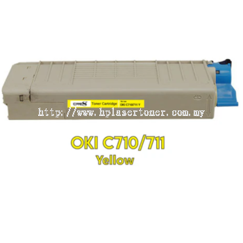 OKI C710/711 YELLOW ORIGINAL TONER BCMY Printer Toner Cartridge Set - High-Quality