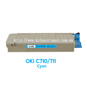 OKI C710/711 CYAN ORIGINAL TONER BCMY Printer Toner Cartridge Set - High-Quality