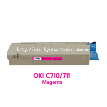 OKI C710/711 MAGENTA ORIGINAL TONER BCMY Printer Toner Cartridge Set - High-Quality