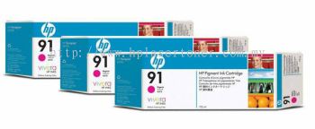 HP 91 ORIGINAL MAGENTA 3 CARTRIDGES MULTIPACK (C9484A) COMPATIBLE TO HP PRINTER Z6100