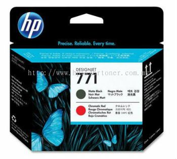 HP 771 ORIGINAL MATTE BLACK & CHROMATIC RED PRINTHEAD (CE017A) COMPATIBLE TO HP PRINTER Z6200