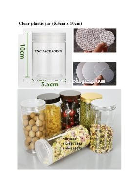 Clear jar 200ml(5.5cm x 10cm)