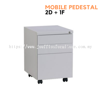 Mobile Pedestal 2 Drawers + 1 Filing Drawer