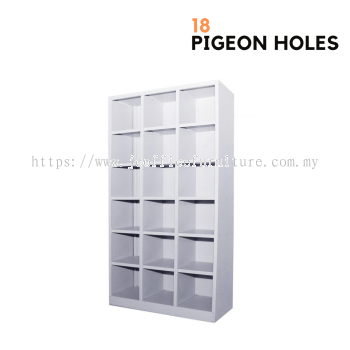 18 Steel Pigeon Holes Cabinet