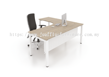 L Shape Table c/w Matrix U Leg