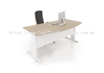 D Shape Table c/w J Cantilever Leg