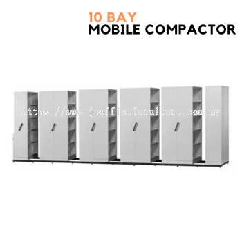 10 Bay Hand Push Mobile Compactor