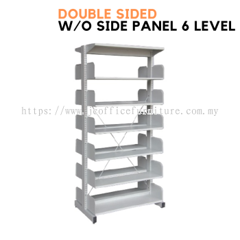 Library Rack Double Sided without Side Cabinet (6 Level)